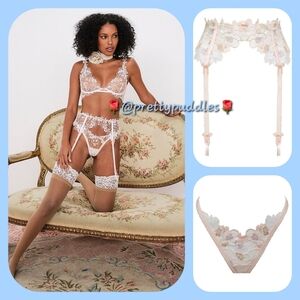 🕊 2pc For Love and Lemons Mae Garter Belt & Thong Panty Set 🕊